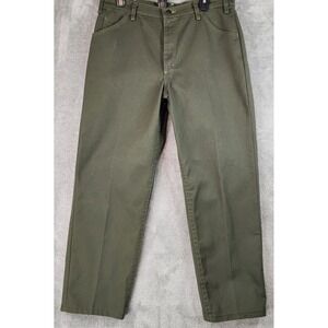 VF Imagewear Pants Womens Size 14R Olive Green Straight Leg Vintage Workwear